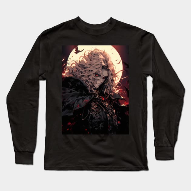 Hunters of the Dark: Explore the Supernatural World with Vampire Hunter D. Illustrations: Bloodlust Long Sleeve T-Shirt by insaneLEDP